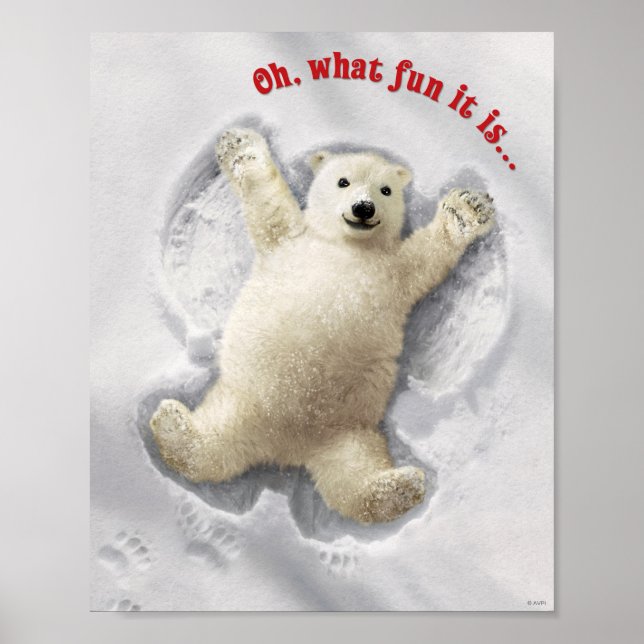 Poster Vraiment grand ange de neige (Devant)