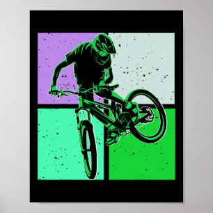 Poster VTT Ça ne devient jamais plus facile en descente M