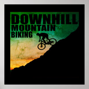 Poster VTT Downhill Vélos de Montagne