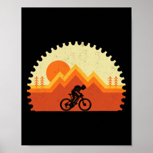 Poster VTT - Équipement Cycliste VTT Motocycliste Tr