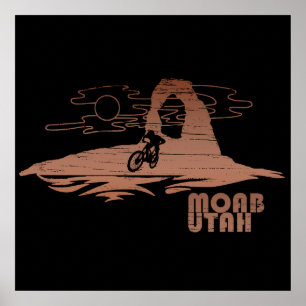 Poster Vtt Moab - Utah Vélo de montagne