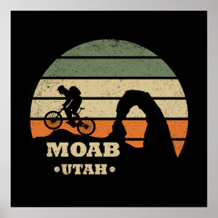 Poster VTT Moab - Vélo tout terrain dans l'Utah
