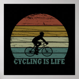Poster Vtt Vélo Tout Terrain Drôle Cyclisme