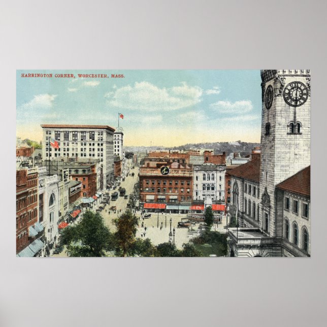 Poster Vue aérienne de Harrington Corner (Devant)