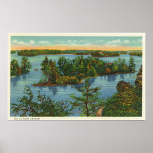 Poster Vue aérienne de hors de la Manche de vue