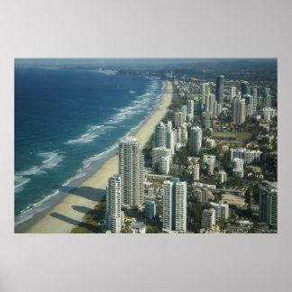 Poster Vue aérienne de la plage