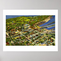 Vue aérienne de Marquette, Michigan