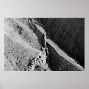 Poster Vue aérienne de montagne