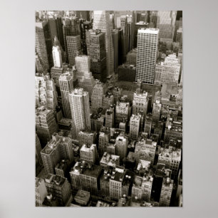 Poster Vue aérienne de New York City