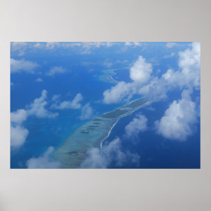 Poster Vue aérienne de Rangiroa