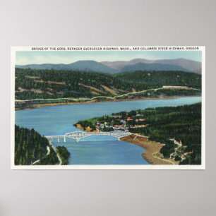 Poster Vue aérienne du pont des dieux