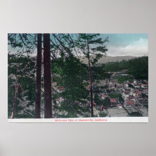 Poster Vue aérienne du TownGuerneville, CA