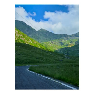 Poster Vue alpine de Transfagarasan – Art montagneux de R