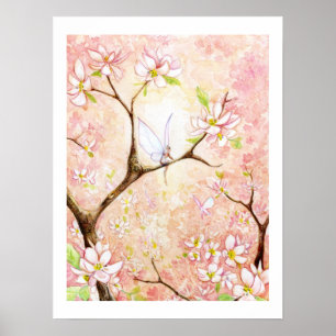 Poster Vue Blossom rose