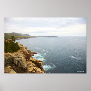 Poster Vue côtière de parc national d'Acadia