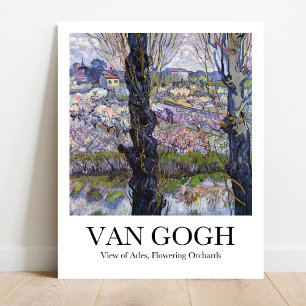 Poster Vue d'Arles, Flower Orchards par Van Gogh