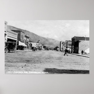 Poster Vue d'avenue de cottage