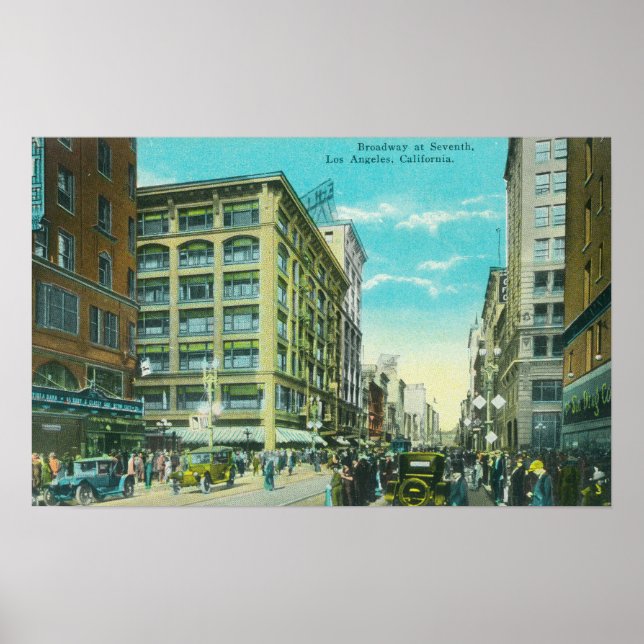 Poster Vue de Broadway et du septième coin (Devant)