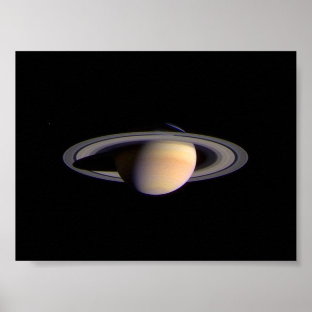 Poster Vue de Cassini de Saturn Space NASA (Devant)