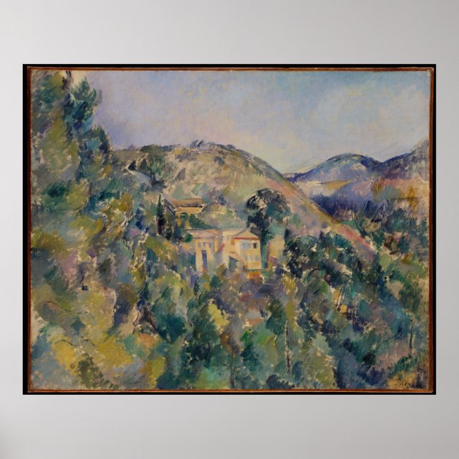 Poster Vue de Cézanne sur le Domaine Saint-Joseph (Devant)