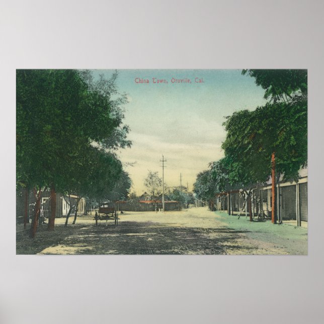 Poster Vue de ChinatownOroville, CA (Devant)