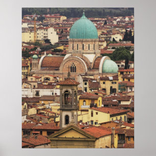 Poster Vue de Florence, Italie depuis Piazza