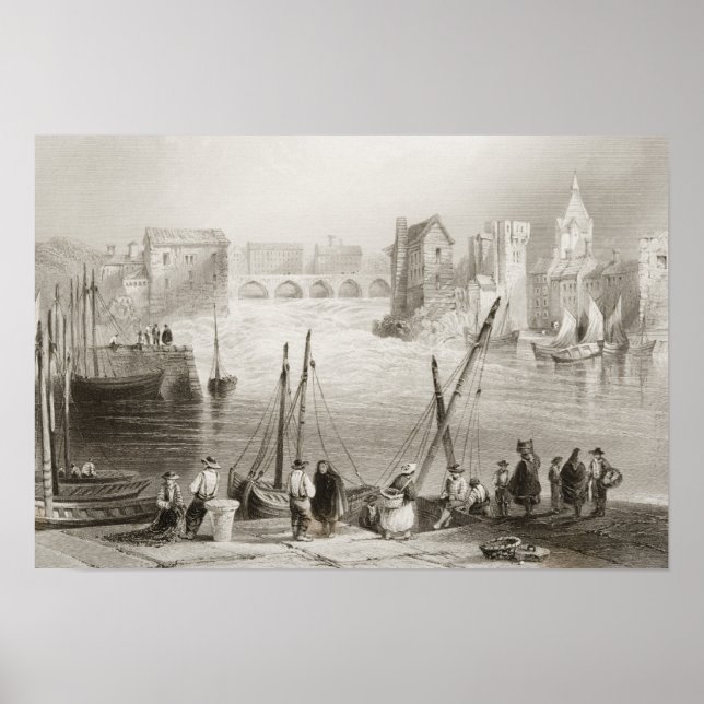 Poster Vue de Galway depuis le Claddagh (Devant)