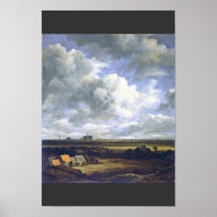 Poster Vue De Haarlem Par Ruisdael Jacob Isaacksz. Van (B