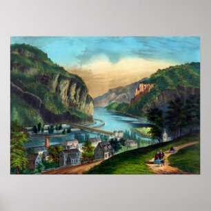 Poster Vue de Harpers Ferry, Va. -1907