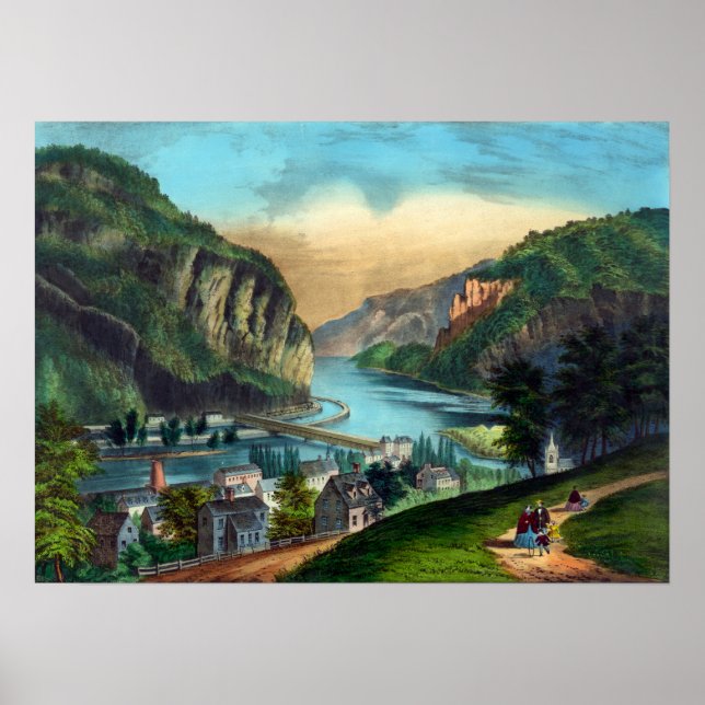 Poster Vue de Harpers Ferry, Va. -1907 (Devant)