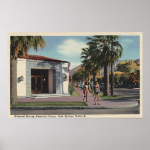 Poster Vue de la bibliothèque du mémorial Welwood Murray