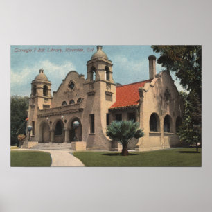 Poster Vue de la bibliothèque publique de Carnegie