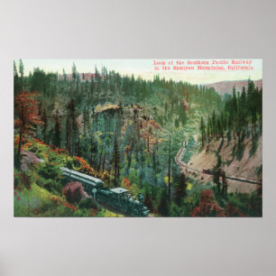 Poster Vue de la boucle ferroviaire