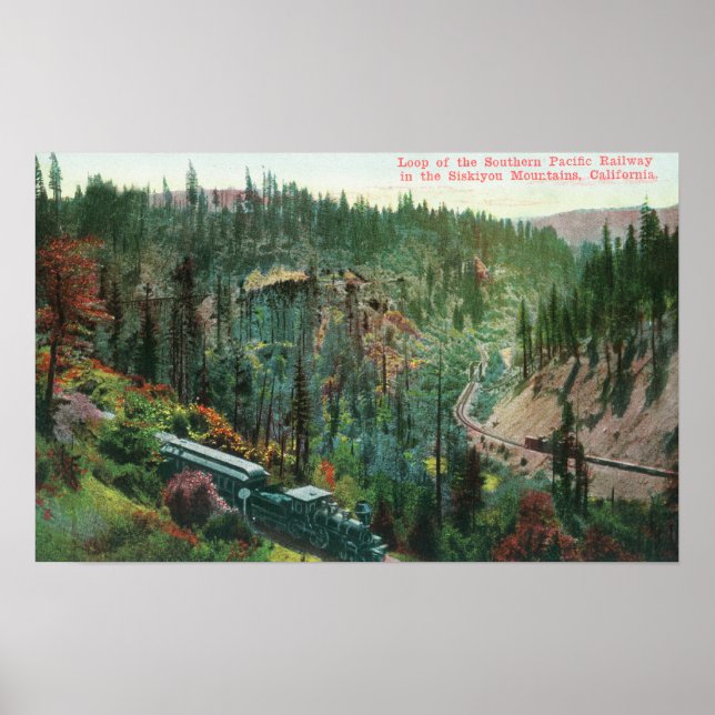 Poster Vue de la boucle ferroviaire (Devant)