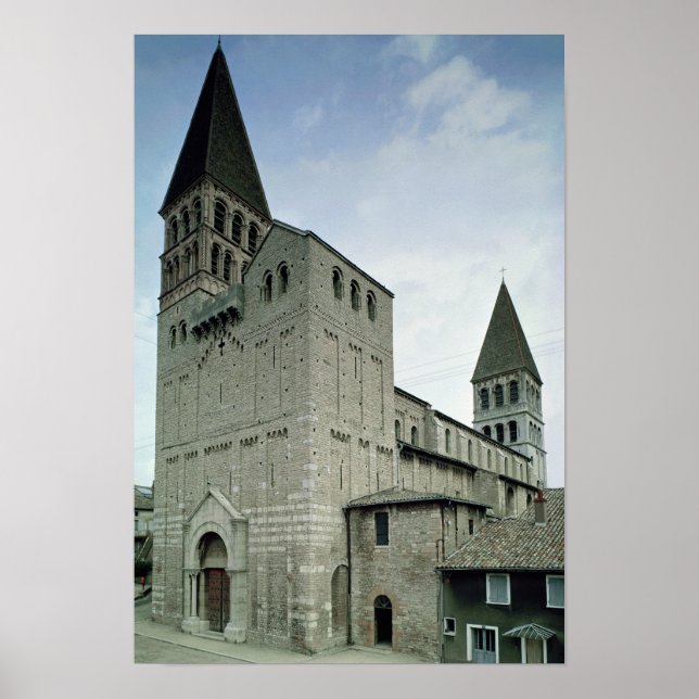 Poster Vue de la façade ouest, 10e-11e siècle (Devant)