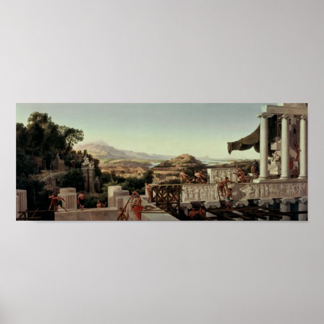 Poster Vue de la Fleur de Grèce (Devant)