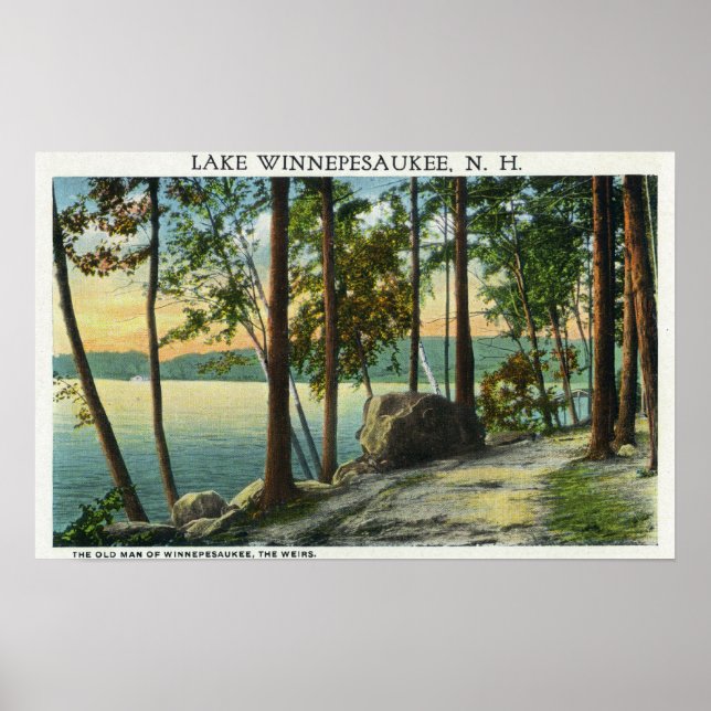 Poster Vue de la formation de Old Man Rock (Devant)