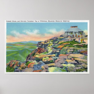 Poster Vue de la Maison du Sommet, Terminal de l'ascenseu