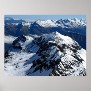 Poster Vue de la montagne de Schilthorn