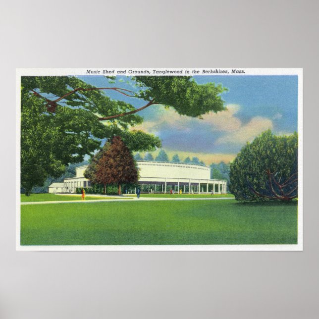 Poster Vue de la musique Tanglewood Shed and Grounds (Devant)