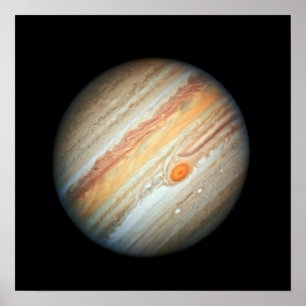 Poster Vue de la planète Jupiter (télescope Hubble)
