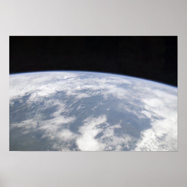 Poster Vue de la planète Terre depuis l'espace (Devant)