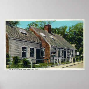 Poster Vue de la plus vieille maison de la ville