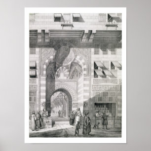 Poster Vue de la porte d'Okal Kaid-Bey, des 'monuments