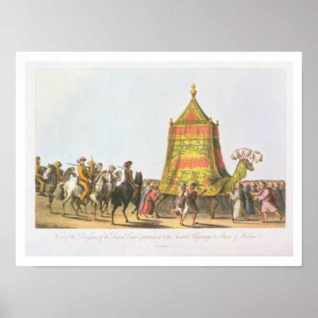 Poster Vue de la procession de la préparation du chameau  (Devant)