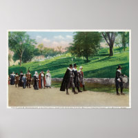 Vue de la procession des pèlerins