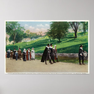 Poster Vue de la procession des pèlerins