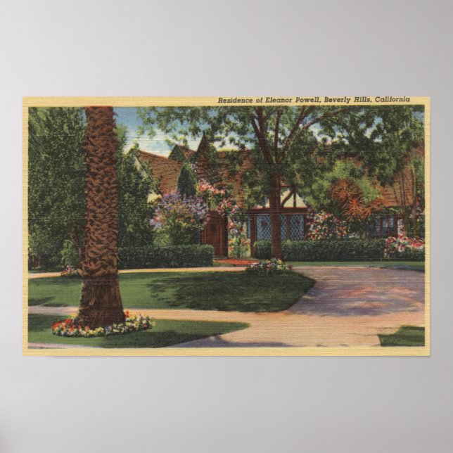 Poster Vue de la résidence d'Eleanor Powell (Devant)