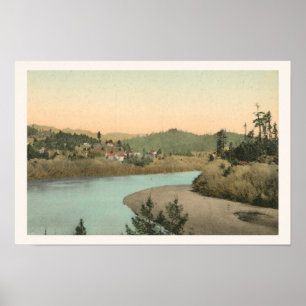 Poster Vue de la rivière Guerneville, CA Imprimer