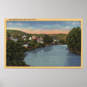 Poster Vue de la rivière San Lorenzo de ville